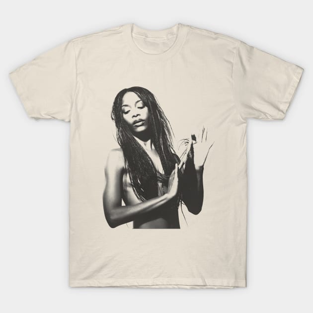 Erykah Badu / Retro Style / Fan Art Design T-Shirt by Rahvusooper